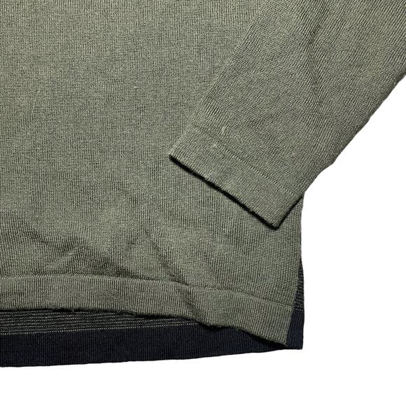 Daniel Hechter Merino Wool Crewneck Sweater Textured Knit Gradient Green Small - Picture 6 of 11